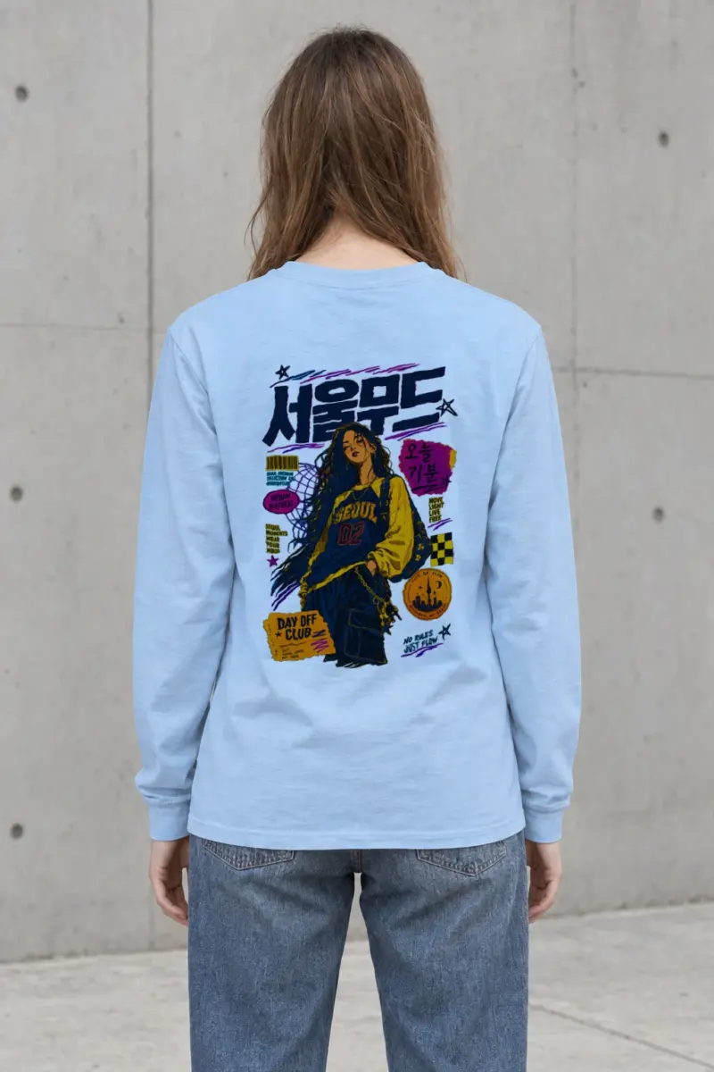 "Seoul Mood Flow" Unisex Longsleeve T-shirt