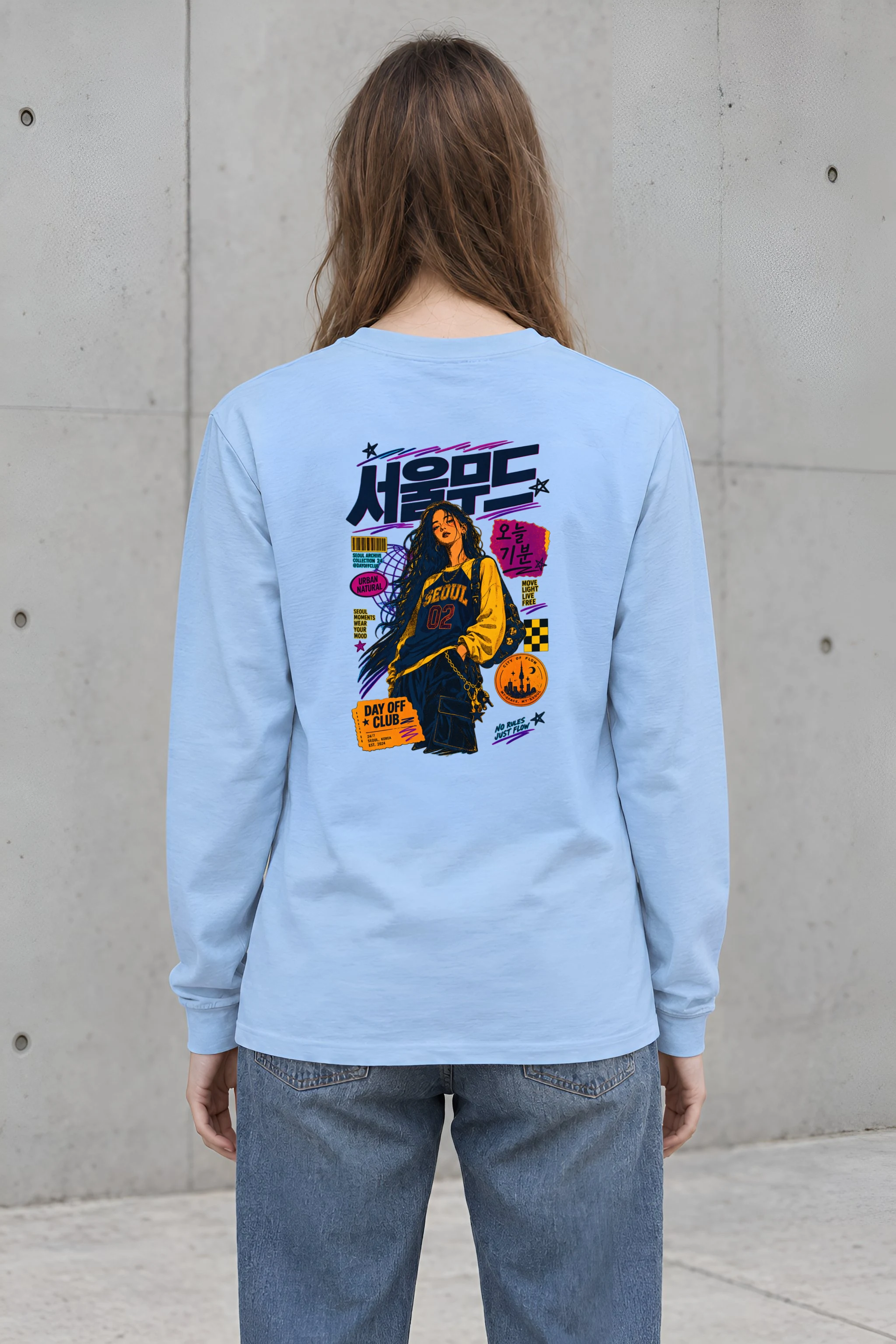 "Seoul Mood Flow" Unisex Longsleeve T-shirt