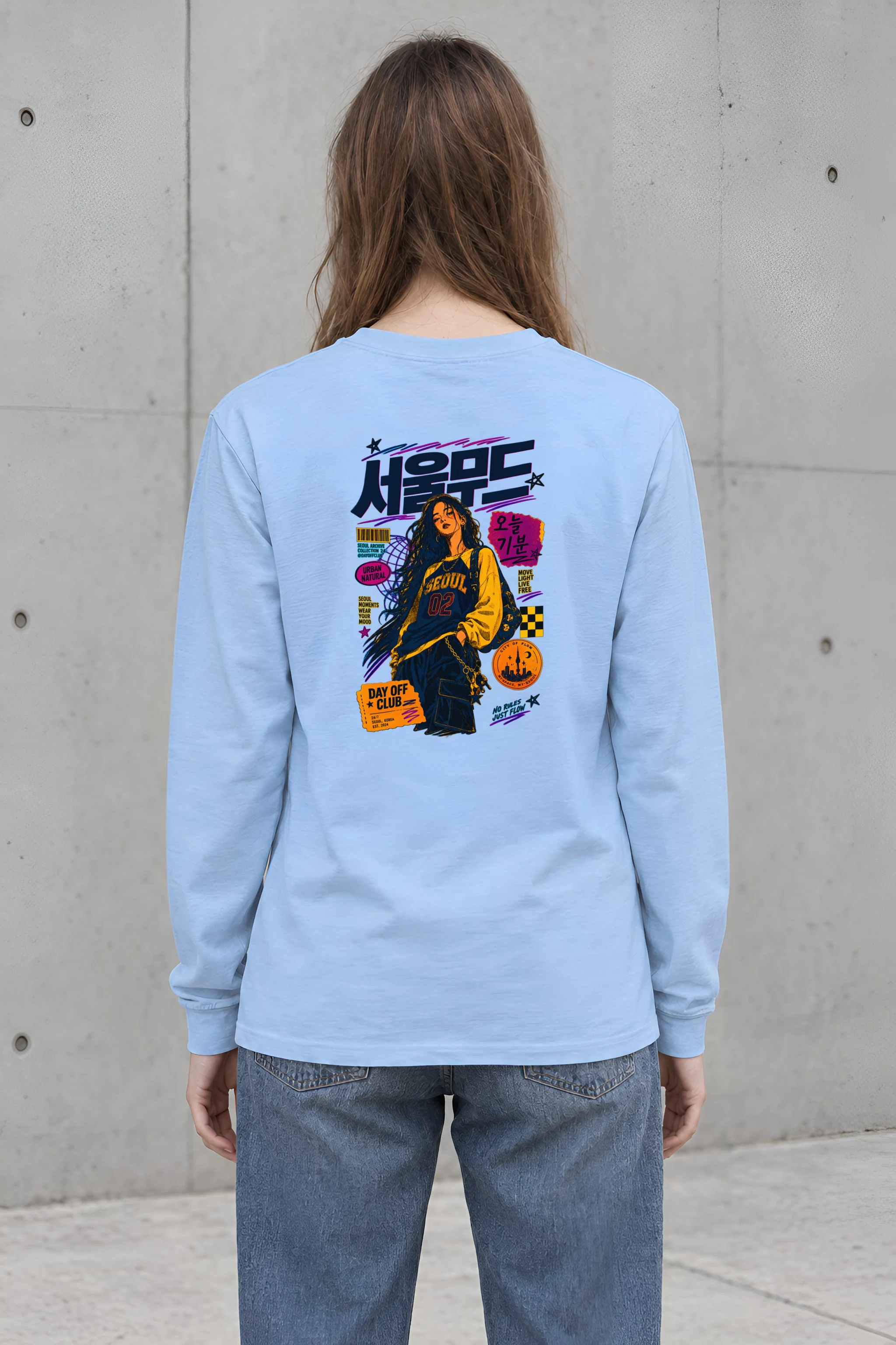 "Seoul Mood Flow" Unisex Longsleeve T-shirt