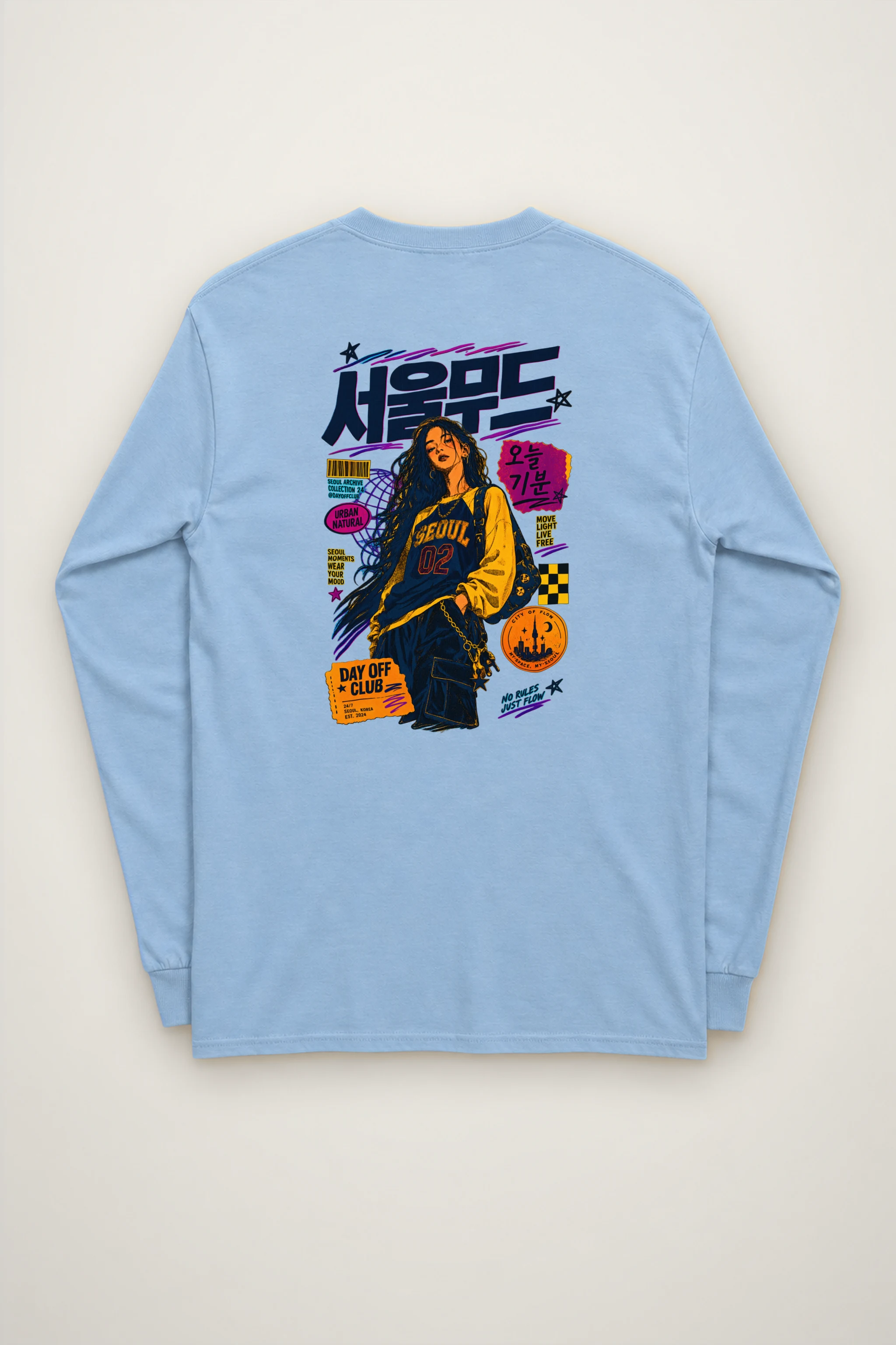 "Seoul Mood Flow" Unisex Longsleeve T-shirt