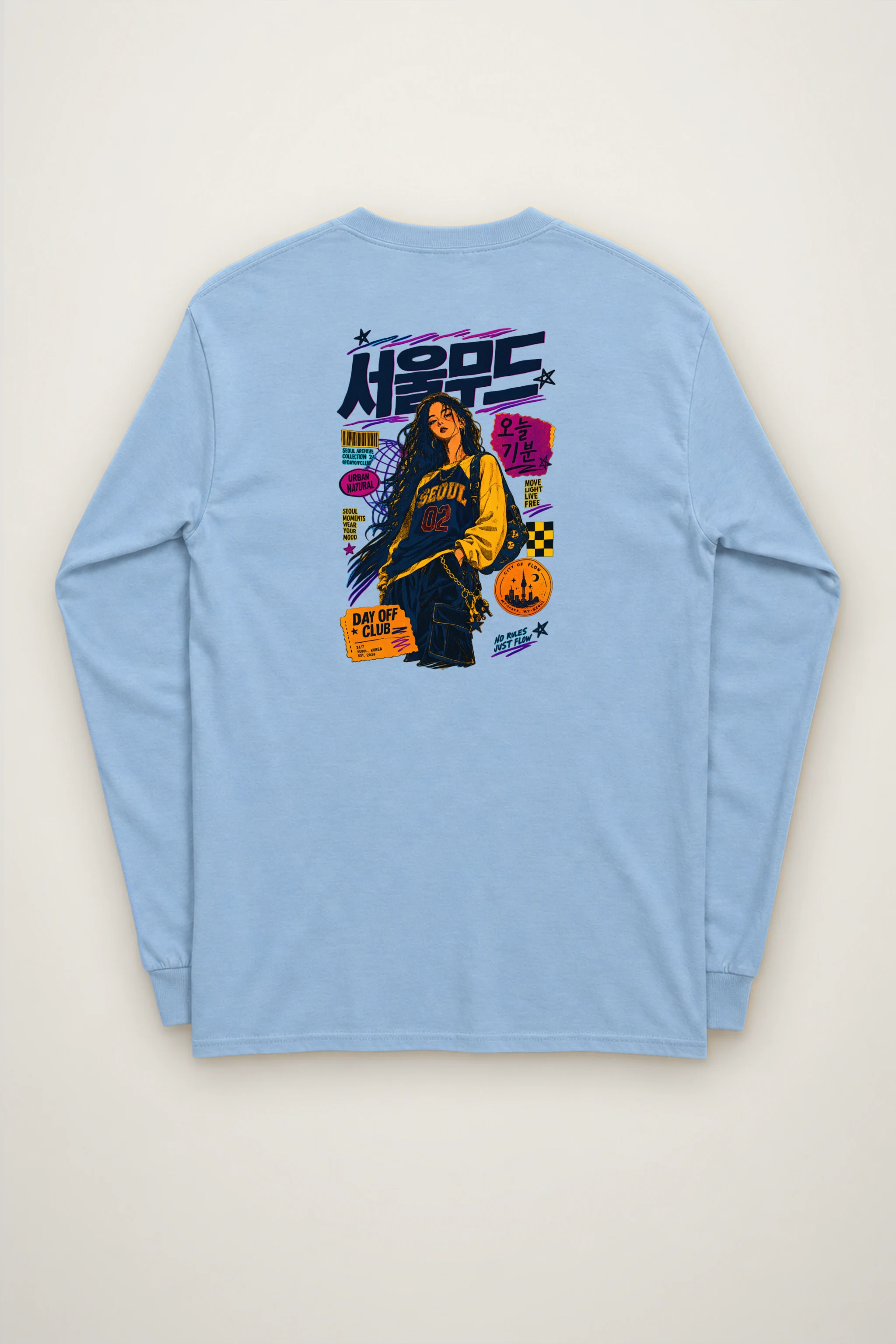 "Seoul Mood Flow" Unisex Longsleeve T-shirt