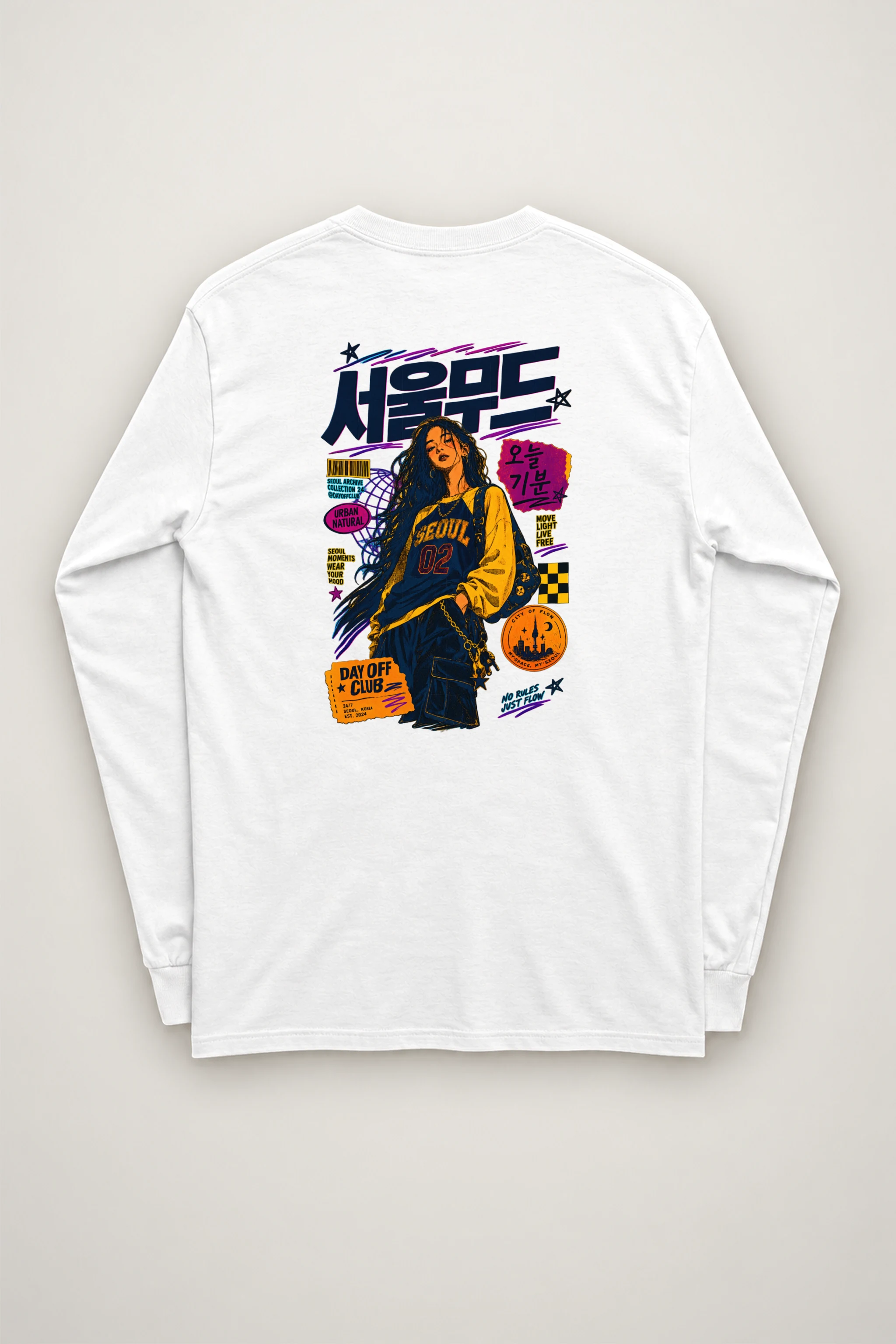 "Seoul Mood Flow" Unisex Longsleeve T-shirt