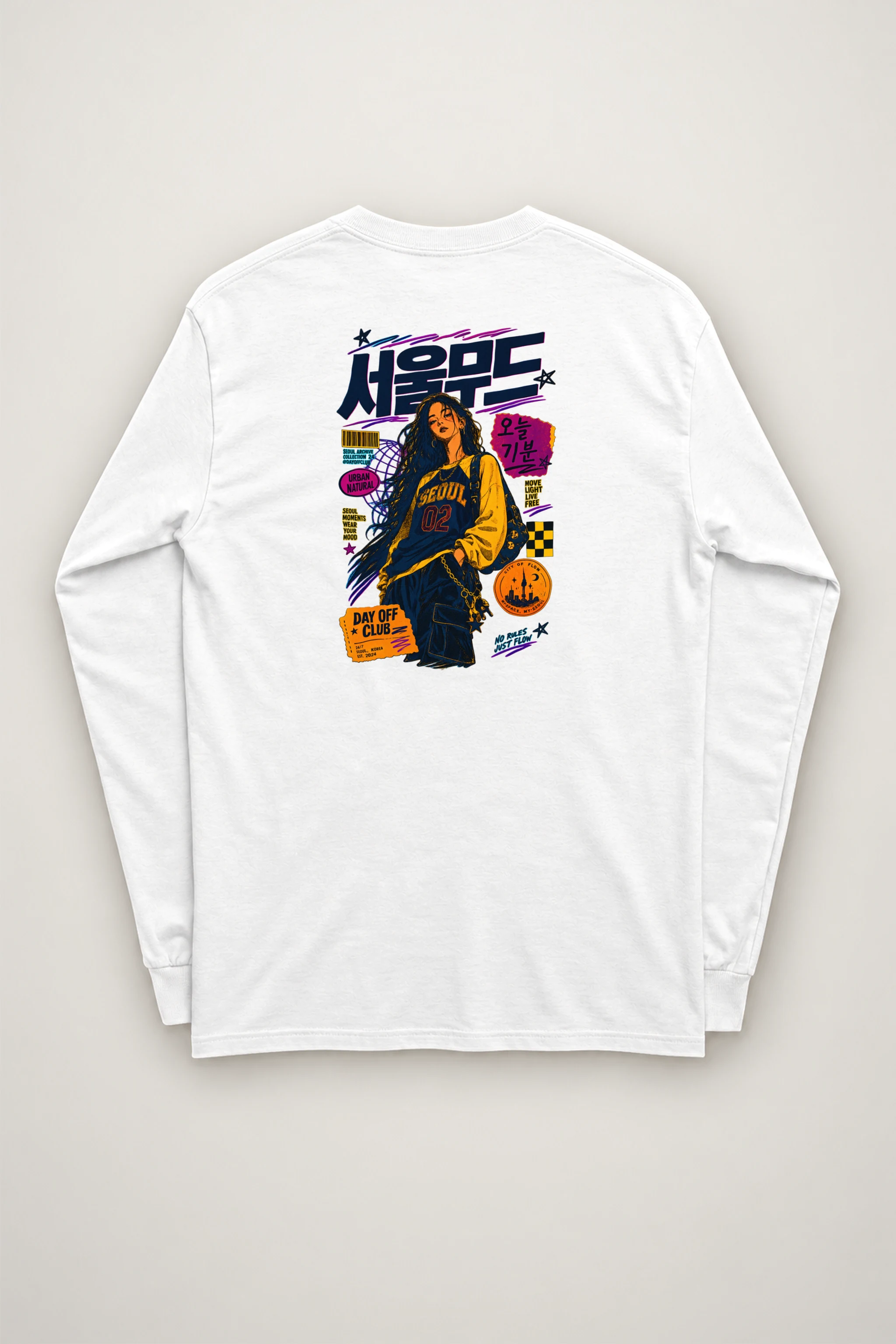 "Seoul Mood Flow" Unisex Longsleeve T-shirt