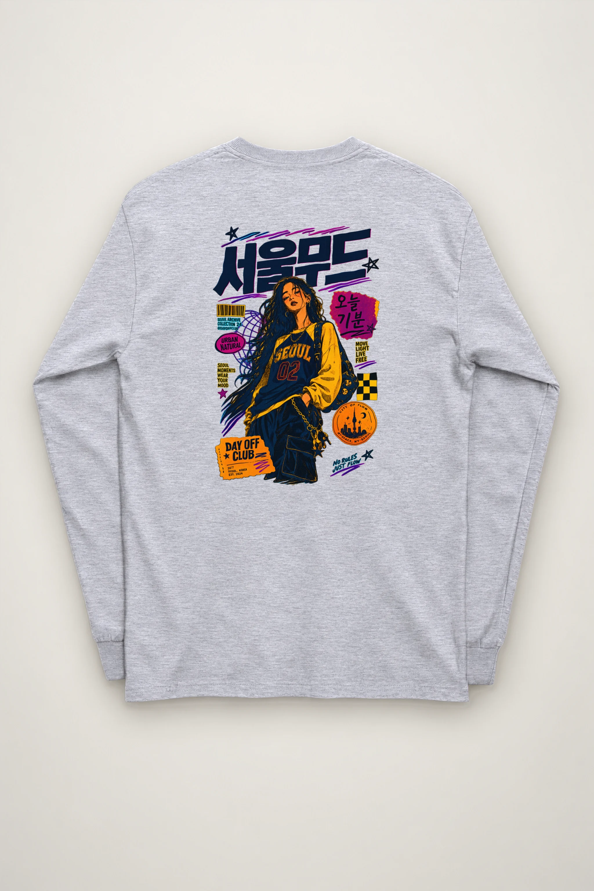 "Seoul Mood Flow" Unisex Longsleeve T-shirt