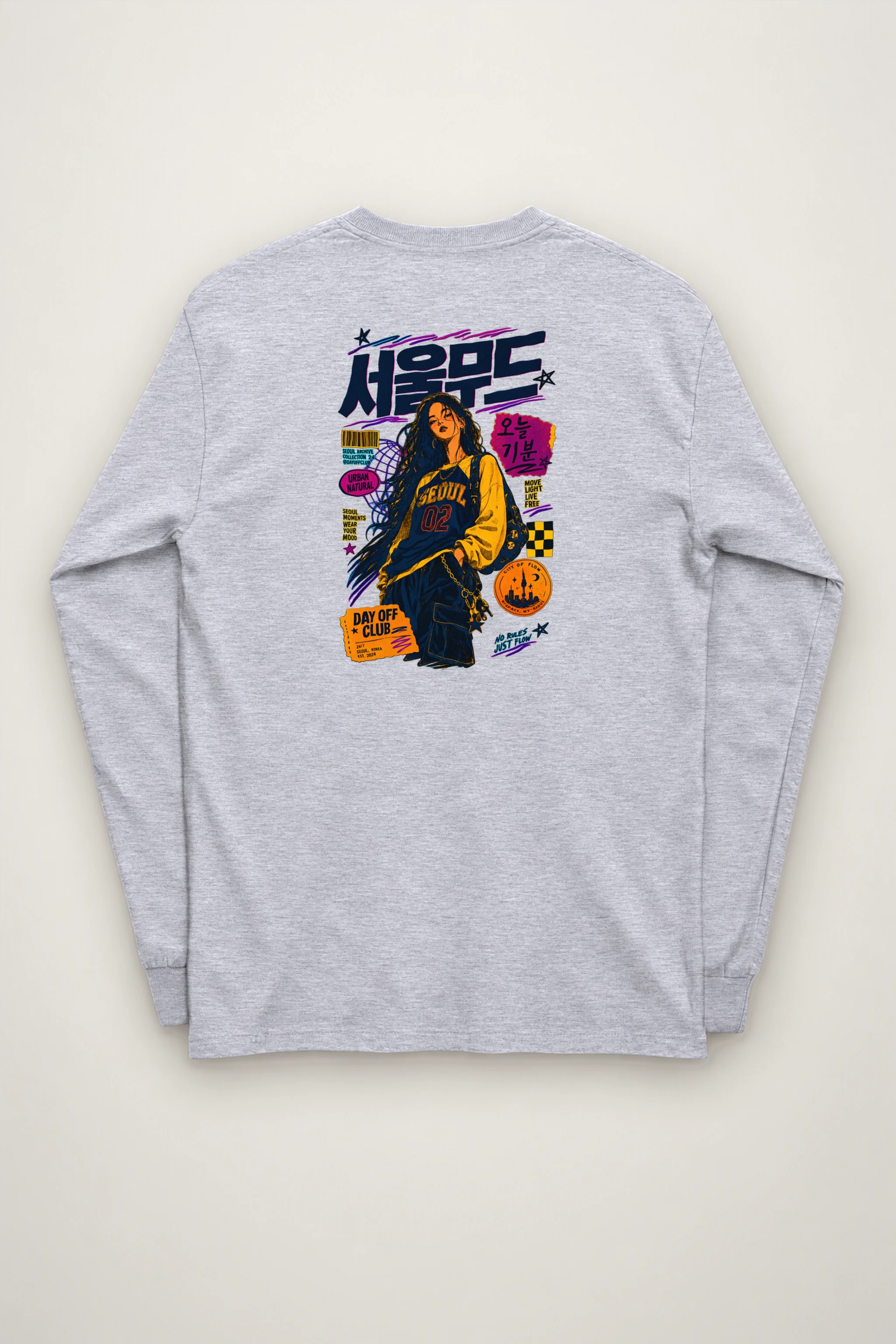 "Seoul Mood Flow" Unisex Longsleeve T-shirt