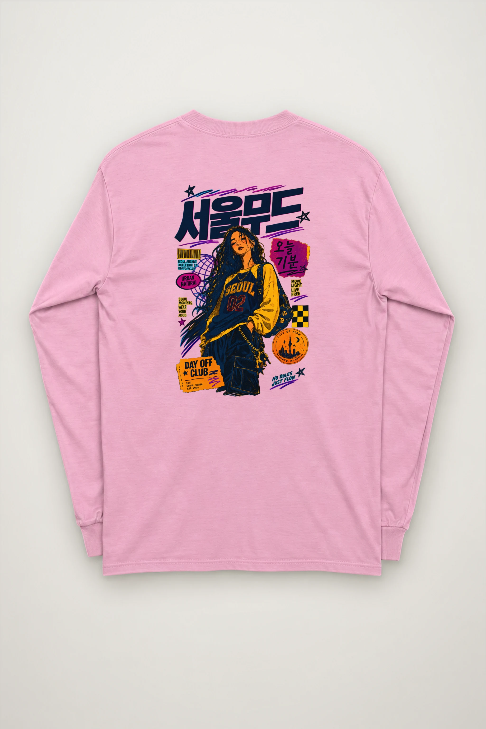 "Seoul Mood Flow" Unisex Longsleeve T-shirt