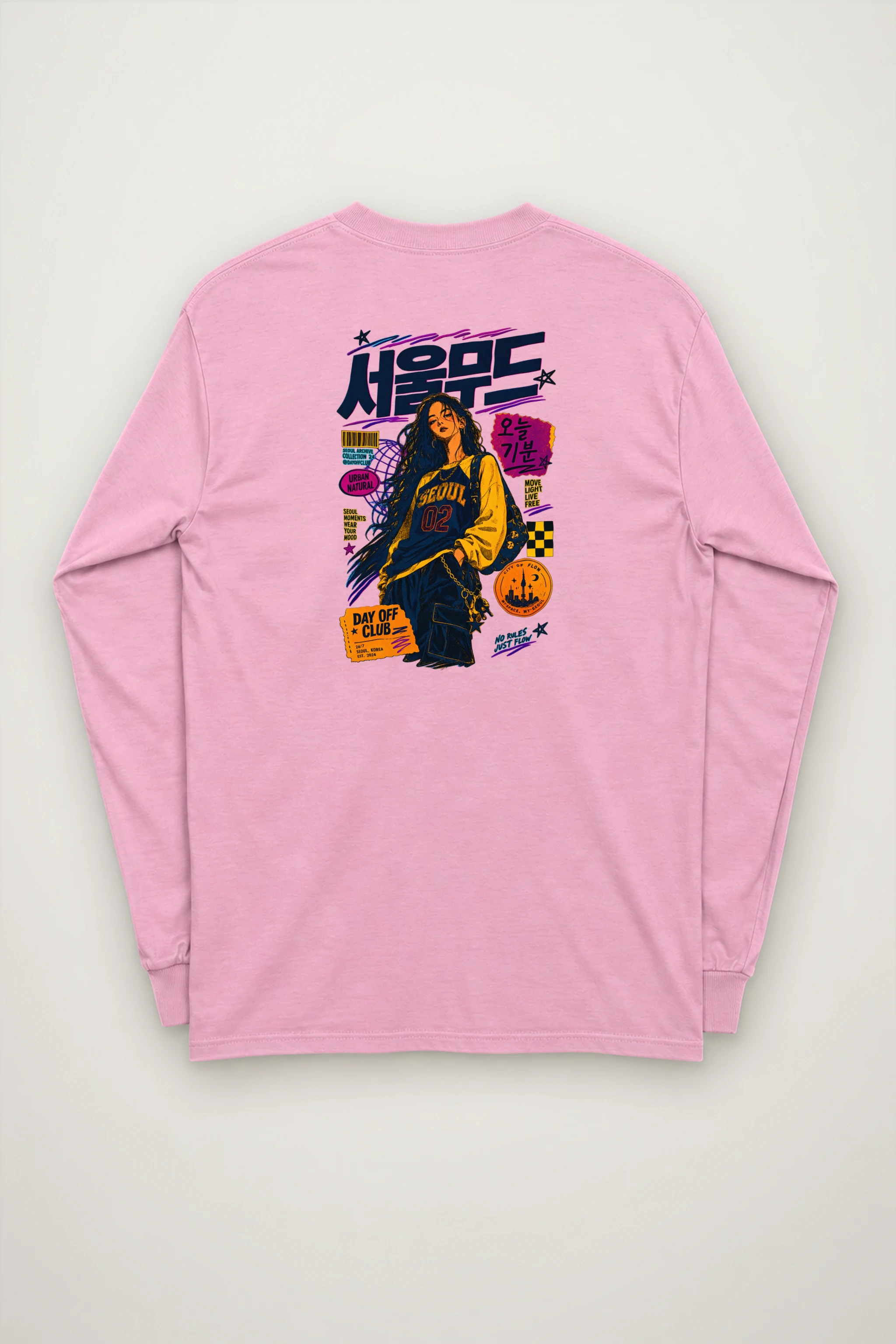 "Seoul Mood Flow" Unisex Longsleeve T-shirt