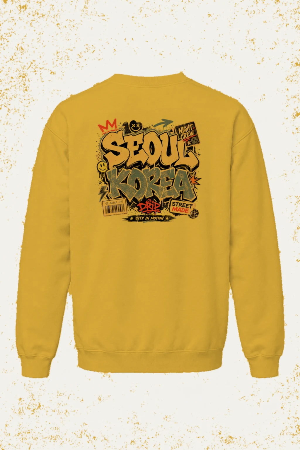 "Seoul Night Crew" Heavy Blend Unisex Crewneck Sweatshirt | Gildan 18000