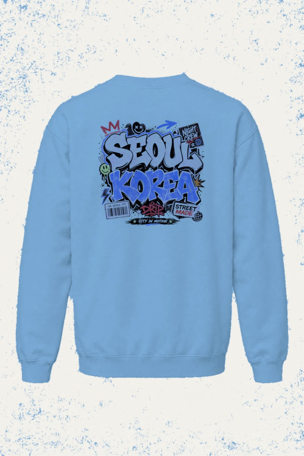 "Seoul Night Crew" Heavy Blend Unisex Crewneck Sweatshirt | Gildan 18000
