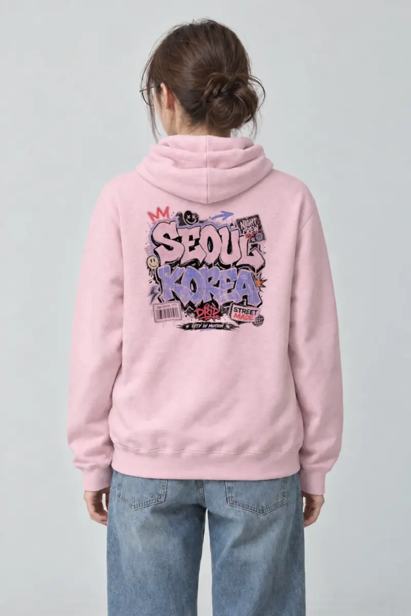 "Seoul Night Crew" Heavy Blend Unisex Pullover Hoodie