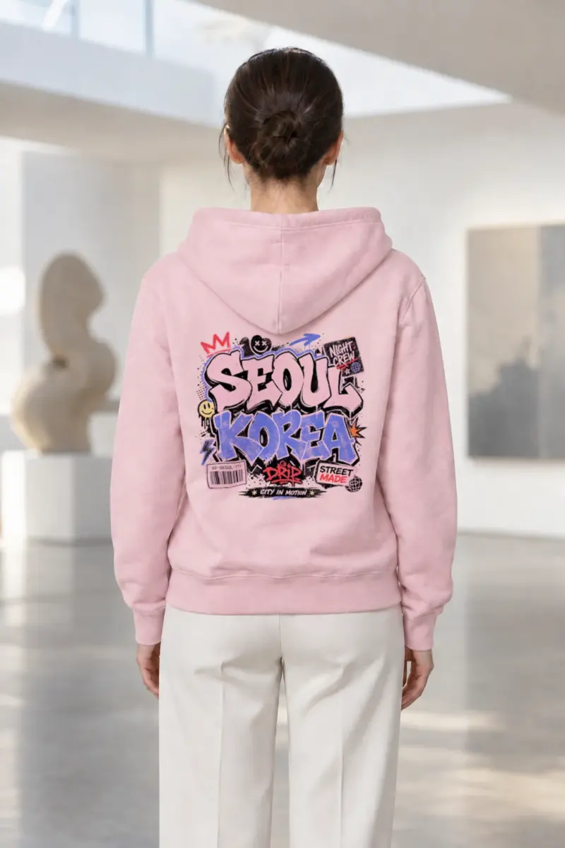 "Seoul Night Crew" Heavy Blend Unisex Pullover Hoodie | Gildan 18500