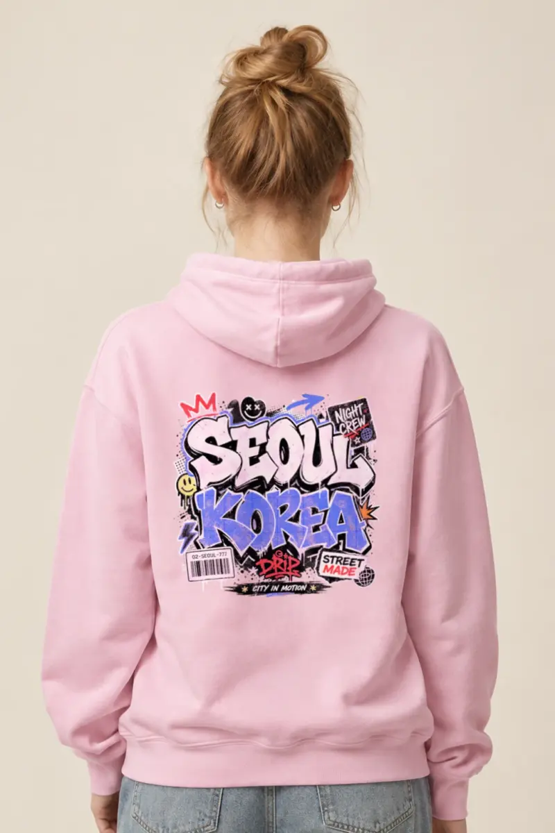 "Seoul Night Crew" Heavy Blend Unisex Pullover Hoodie