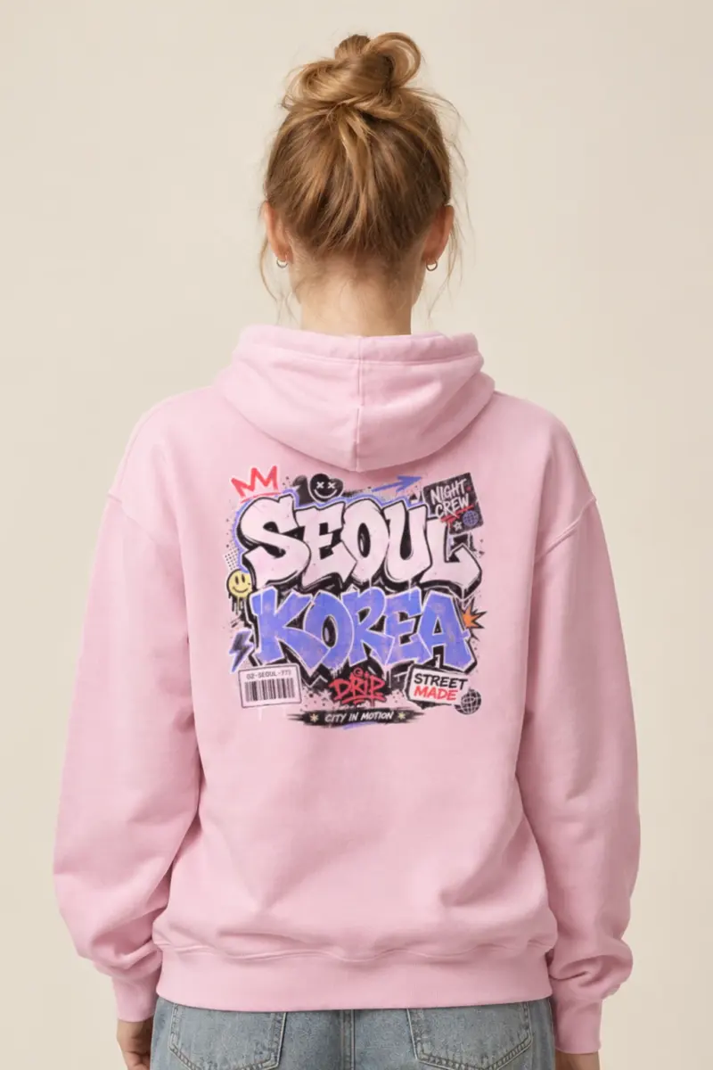 "Seoul Night Crew" Heavy Blend Unisex Pullover Hoodie