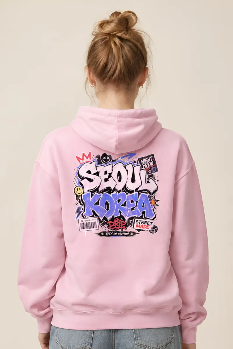 "Seoul Night Crew" Heavy Blend Unisex Pullover Hoodie