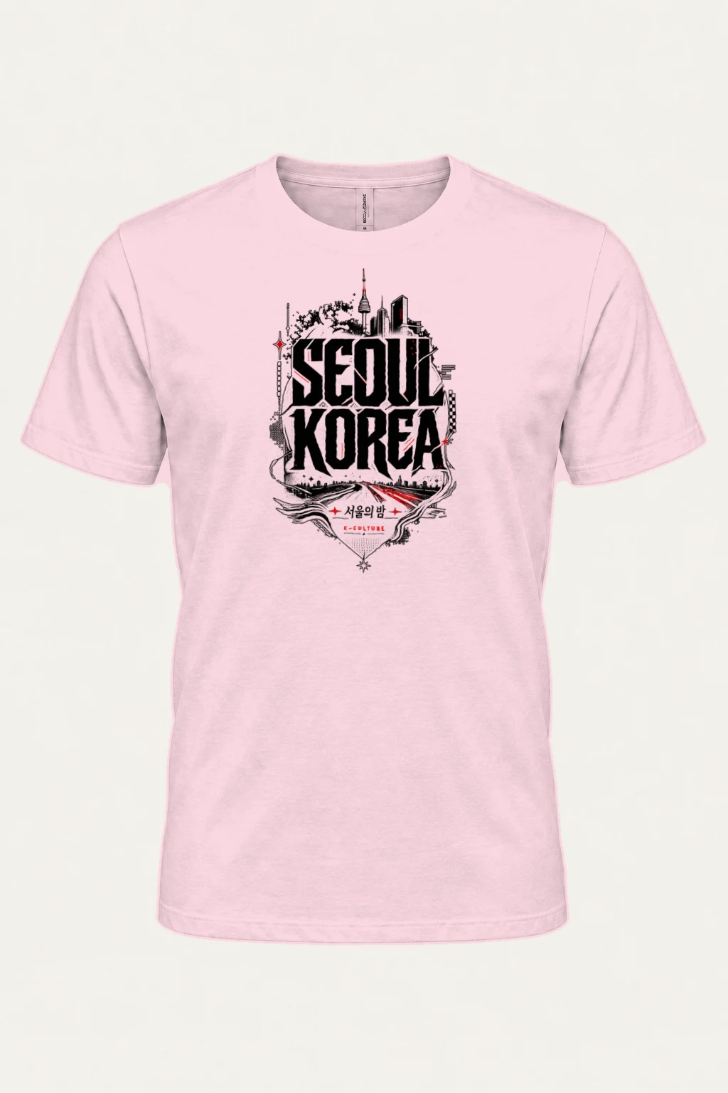 "Seoul Night" Heavyweight Unisex Crewneck T-shirt | Gildan 5000