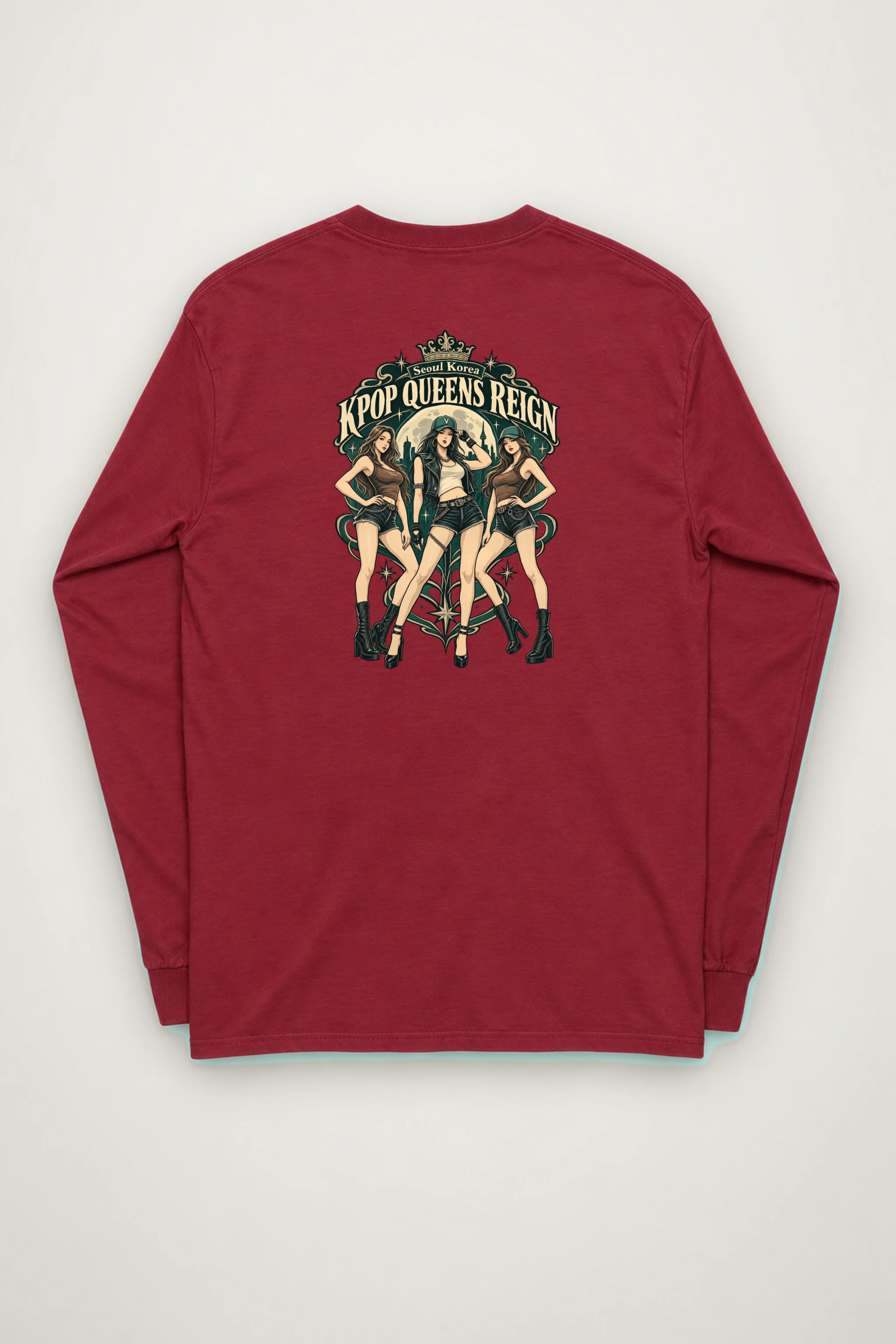"Seoul Night Icons" Unisex Longsleeve T-shirt