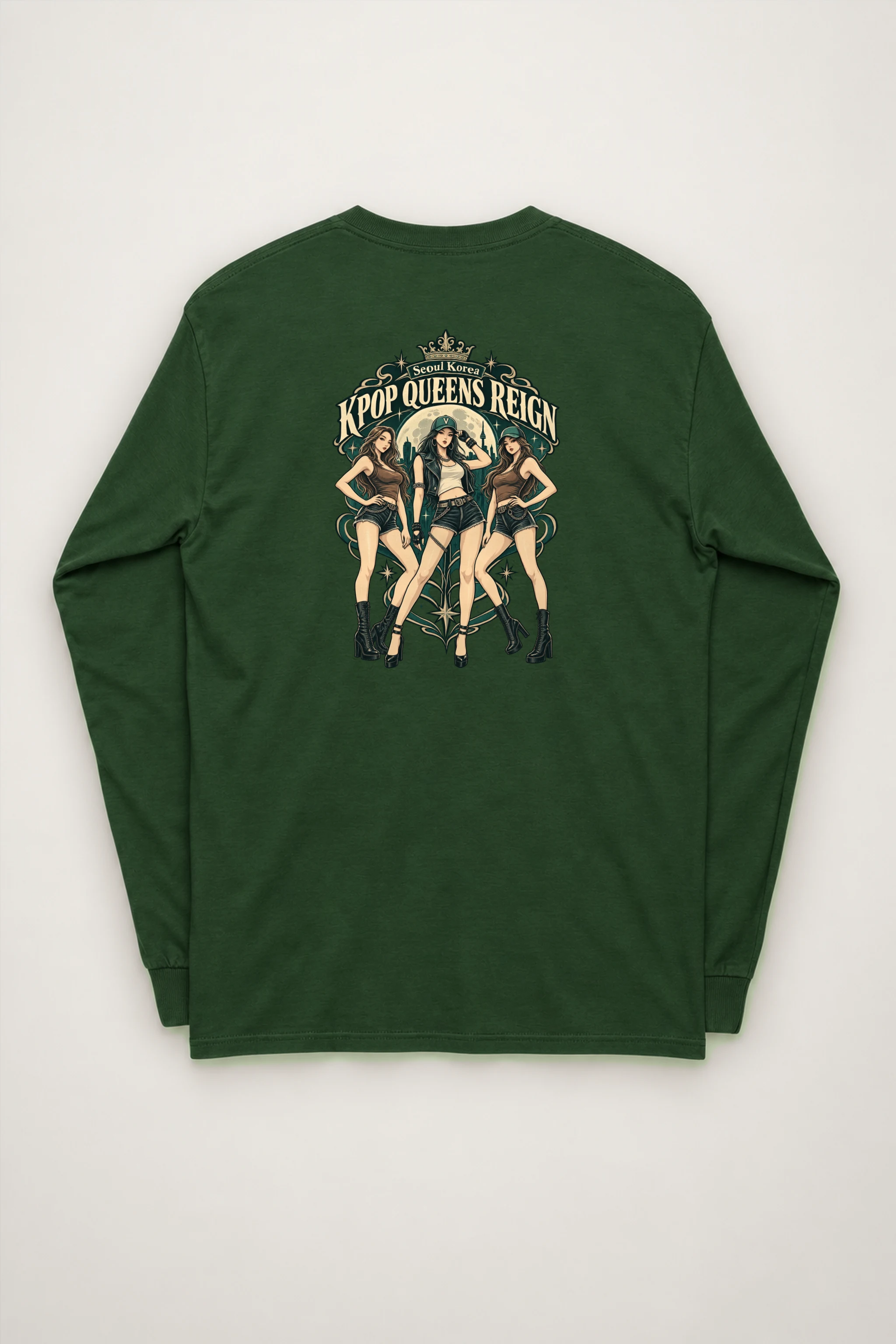"Seoul Night Icons" Unisex Longsleeve T-shirt