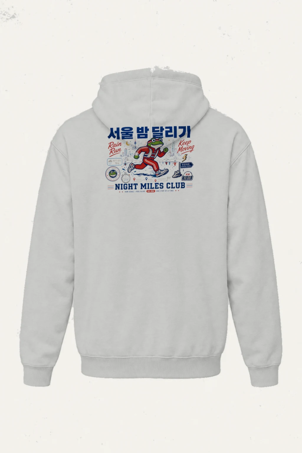 "Seoul Night Miles Club" Heavy Blend Unisex Pullover Hoodie | Gildan 18500
