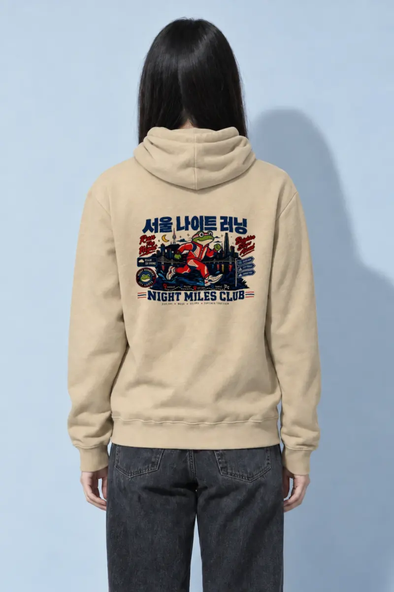"Seoul Night Running" Heavy Blend Unisex Pullover Hoodie