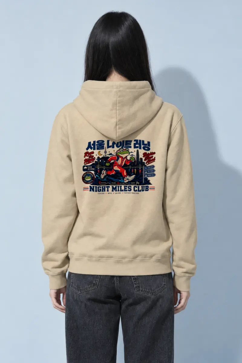 "Seoul Night Running" Heavy Blend Unisex Pullover Hoodie