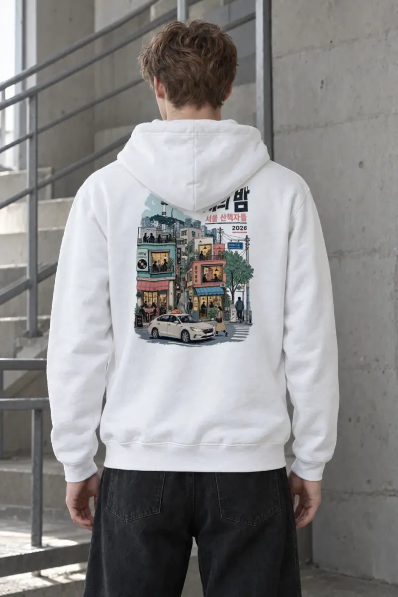 "Seoul Night Walkers" Heavy Blend Unisex Pullover Hoodie