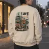 "Seoul Night Walkers" Unisex Sponge Fleece Crewneck Sweatshirt | Bella + Canvas 3901
