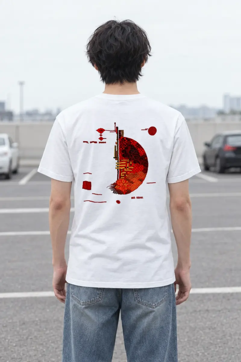"Seoul Ornament 002" Heavyweight Unisex Crewneck T-shirt