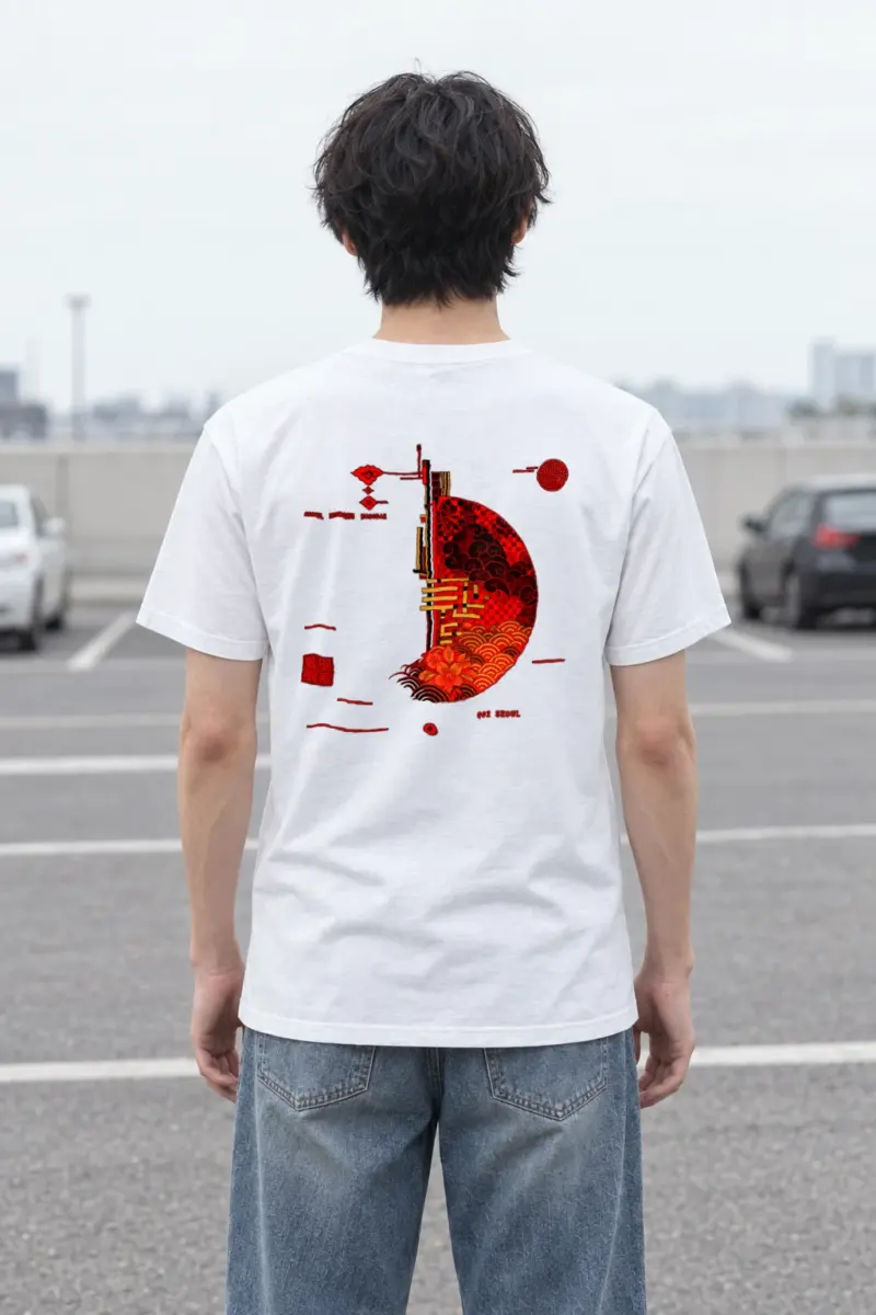 "Seoul Ornament 002" Heavyweight Unisex Crewneck T-shirt