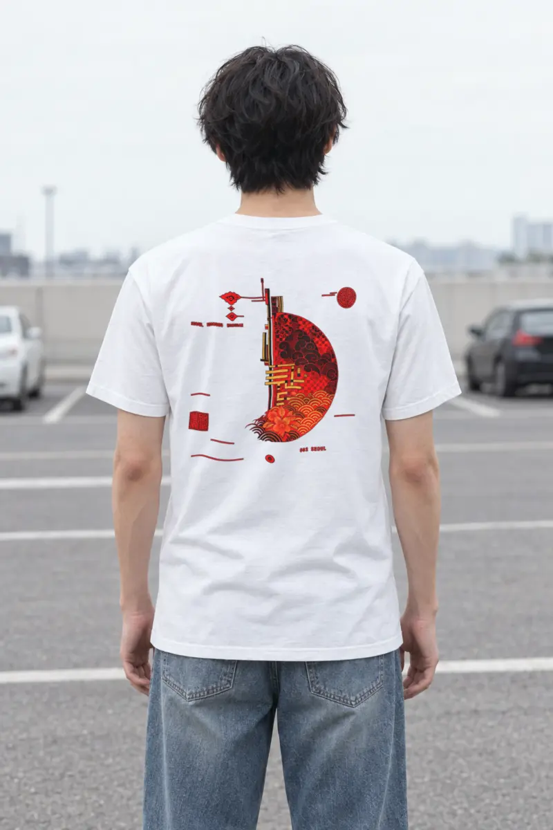 "Seoul Ornament 002" Heavyweight Unisex Crewneck T-shirt