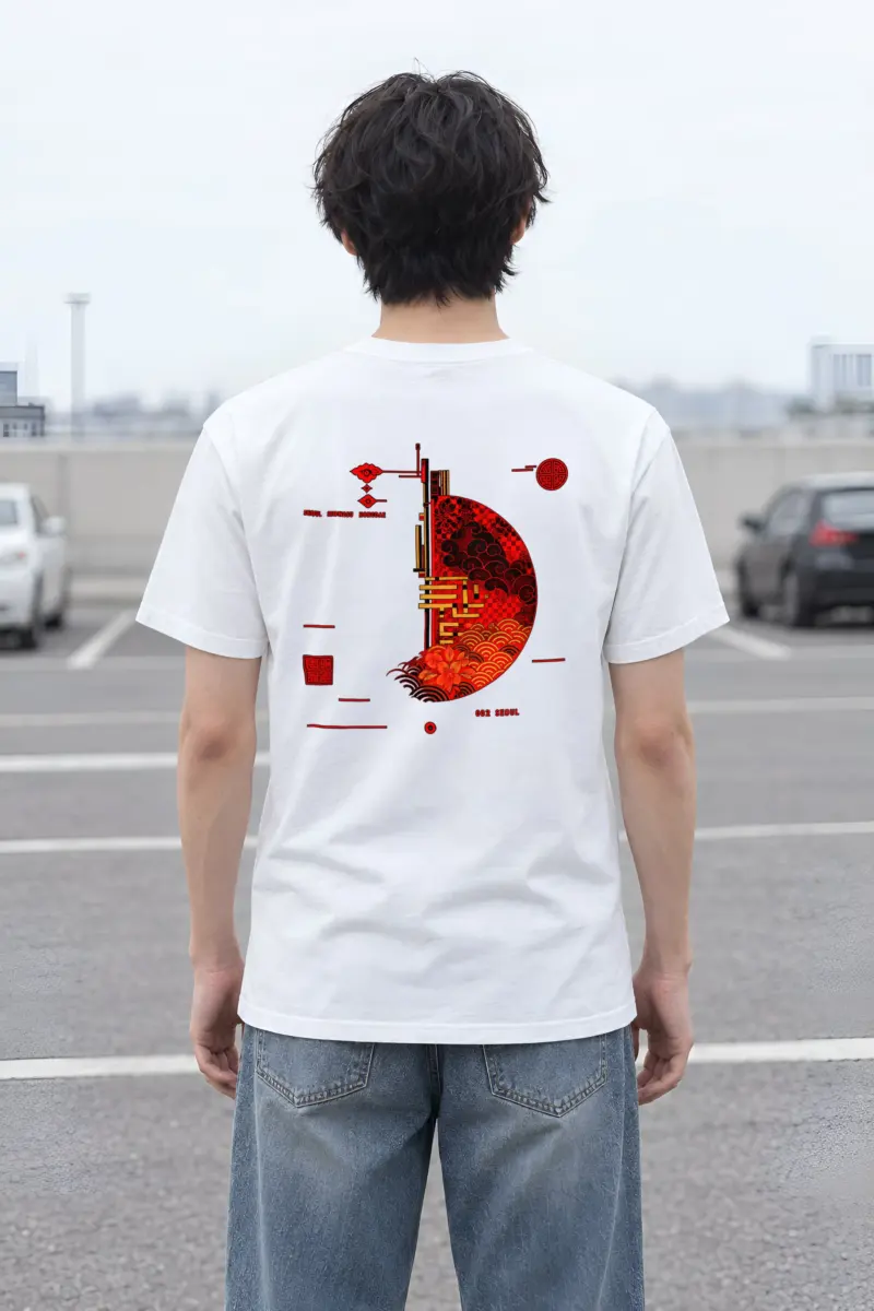 "Seoul Ornament 002" Heavyweight Unisex Crewneck T-shirt