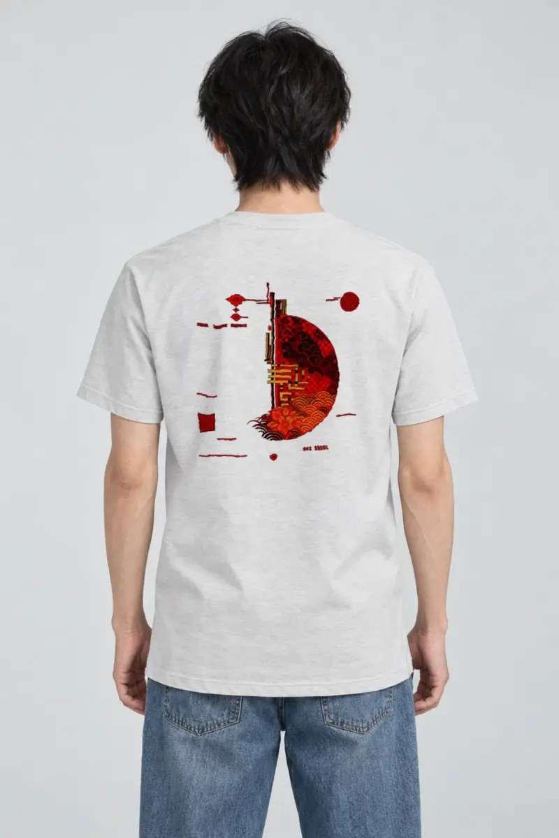 "Seoul Ornament 002" Heavyweight Unisex Crewneck T-shirt