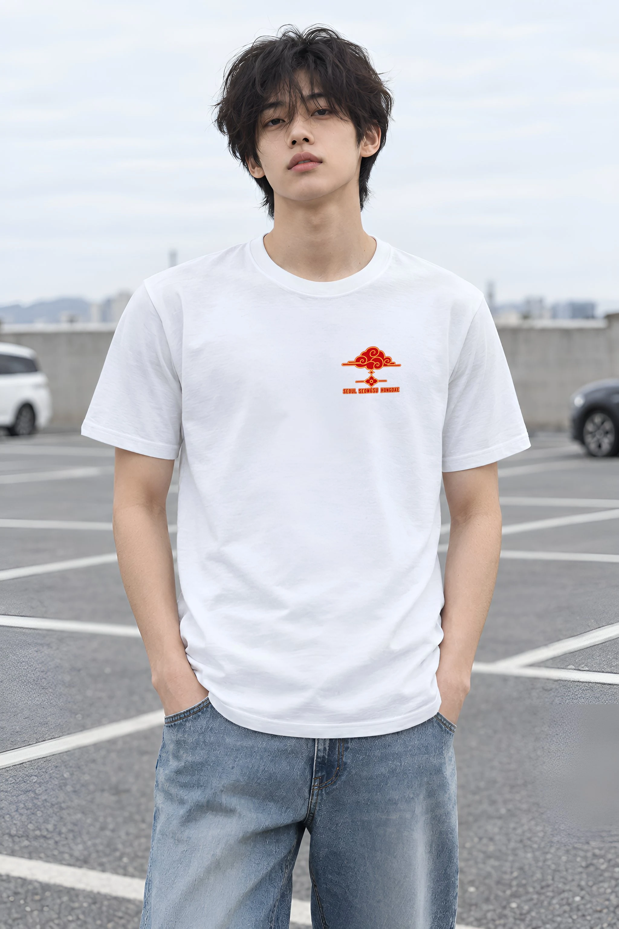 "Seoul Ornament 002" Heavyweight Unisex Crewneck T-shirt