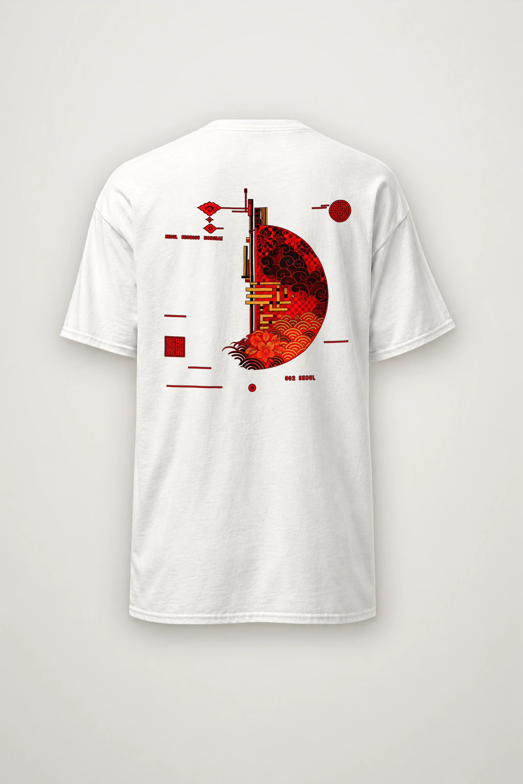 "Seoul Ornament 002" Heavyweight Unisex Crewneck T-shirt
