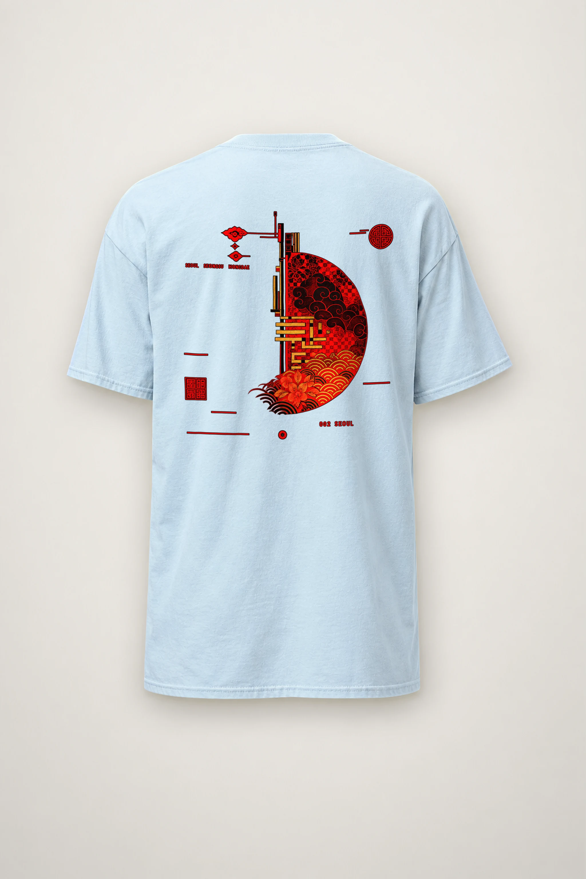 "Seoul Ornament 002" Heavyweight Unisex Crewneck T-shirt