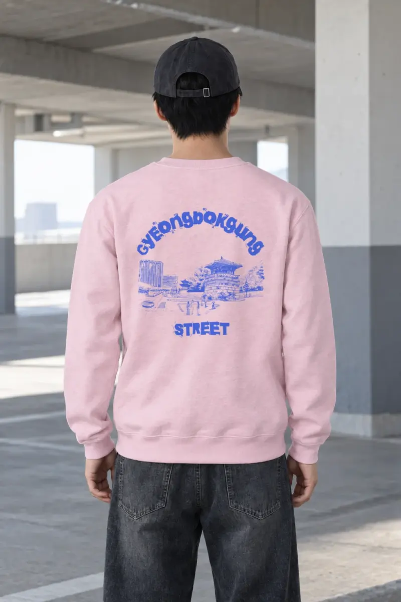 "Seoul Palace Blueprint" Heavy Blend Unisex Crewneck Sweatshirt