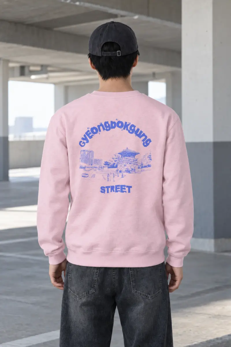 "Seoul Palace Blueprint" Heavy Blend Unisex Crewneck Sweatshirt