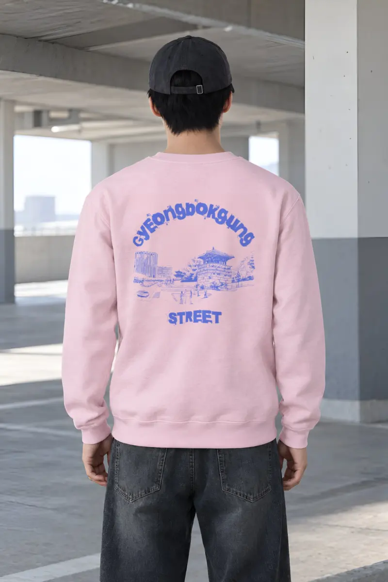 "Seoul Palace Blueprint" Heavy Blend Unisex Crewneck Sweatshirt