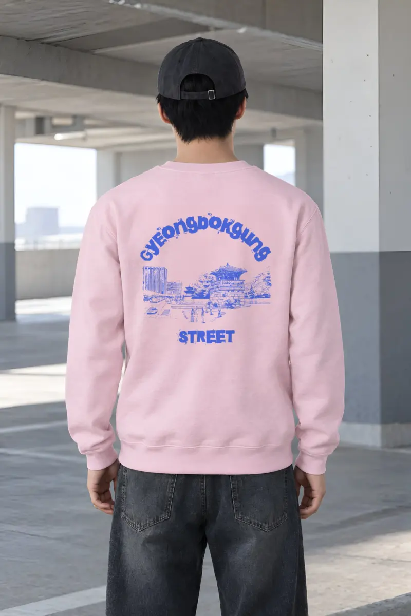 "Seoul Palace Blueprint" Heavy Blend Unisex Crewneck Sweatshirt