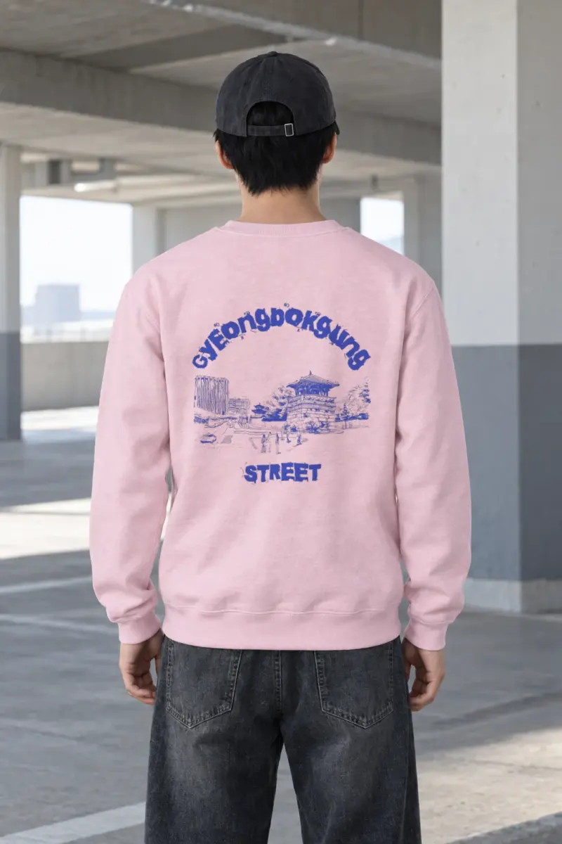 "Seoul Palace Blueprint" Heavy Blend Unisex Crewneck Sweatshirt