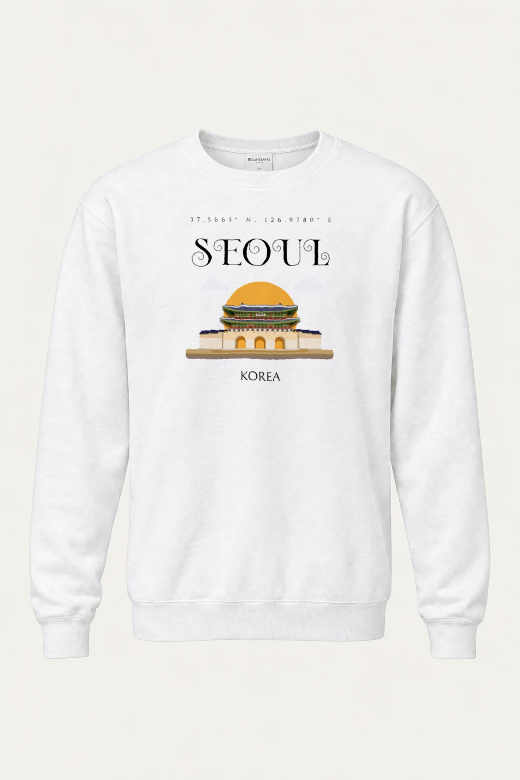 "Seoul Palace Gate" Heavy Blend Unisex Crewneck Sweatshirt | Gildan 18000