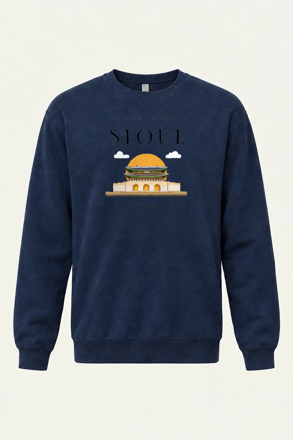 "Seoul Palace Gate" Heavy Blend Unisex Crewneck Sweatshirt | Gildan 18000