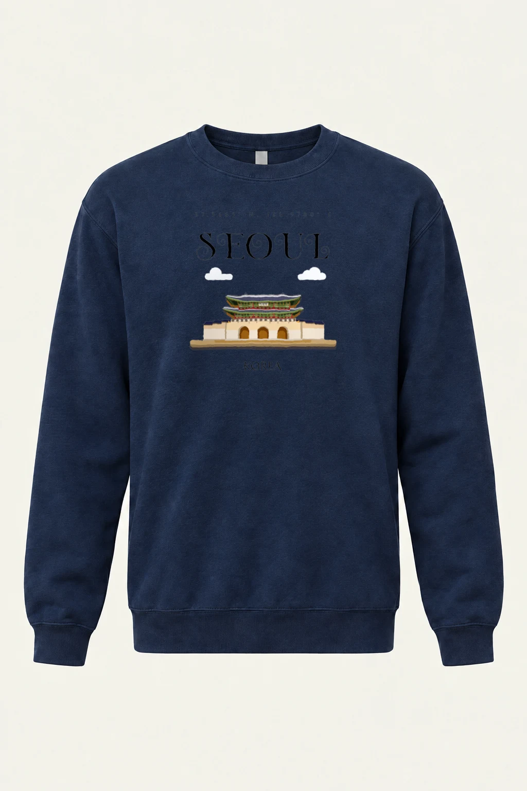 "Seoul Palace Gate" Heavy Blend Unisex Crewneck Sweatshirt | Gildan 18000