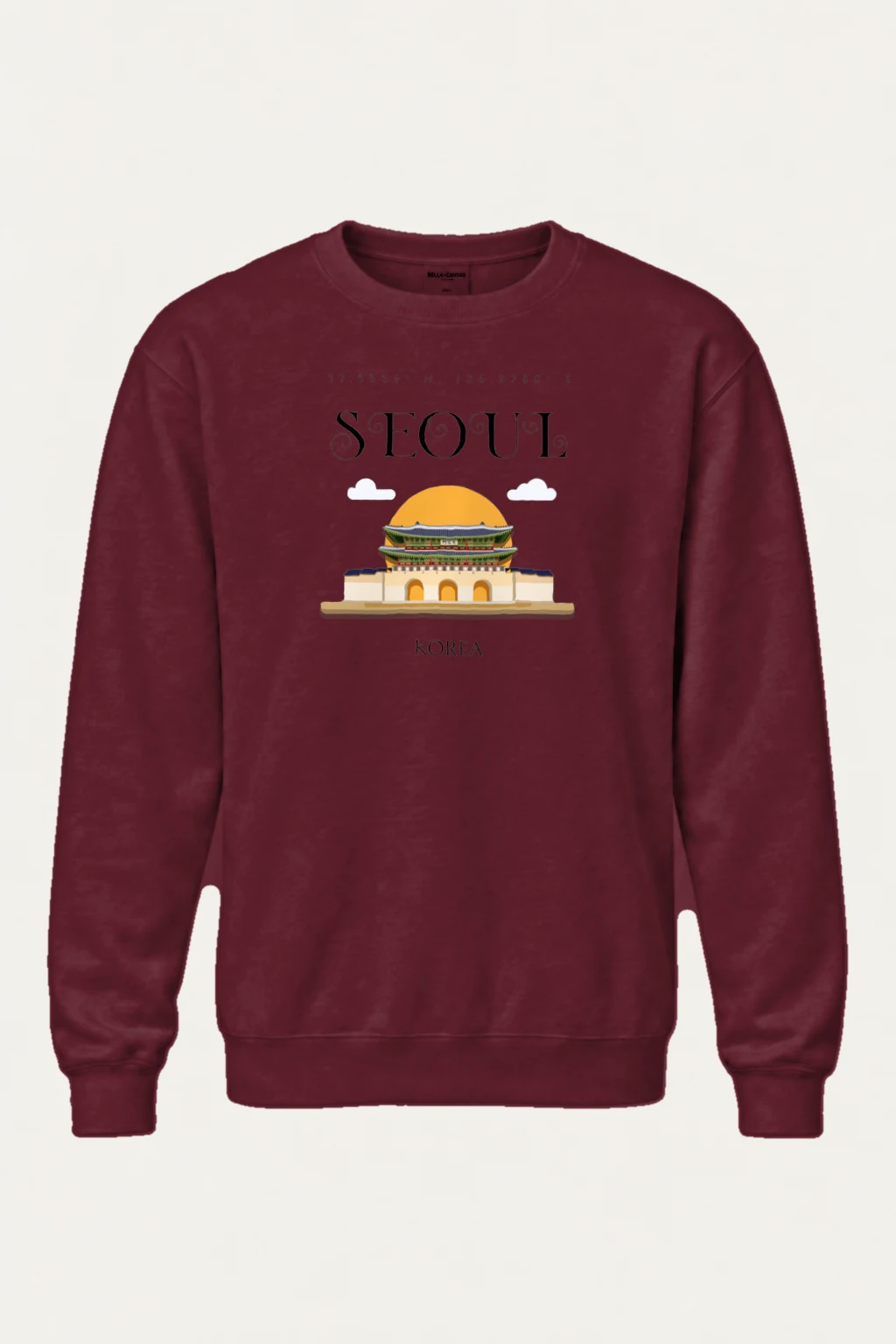 "Seoul Palace Gate" Heavy Blend Unisex Crewneck Sweatshirt | Gildan 18000