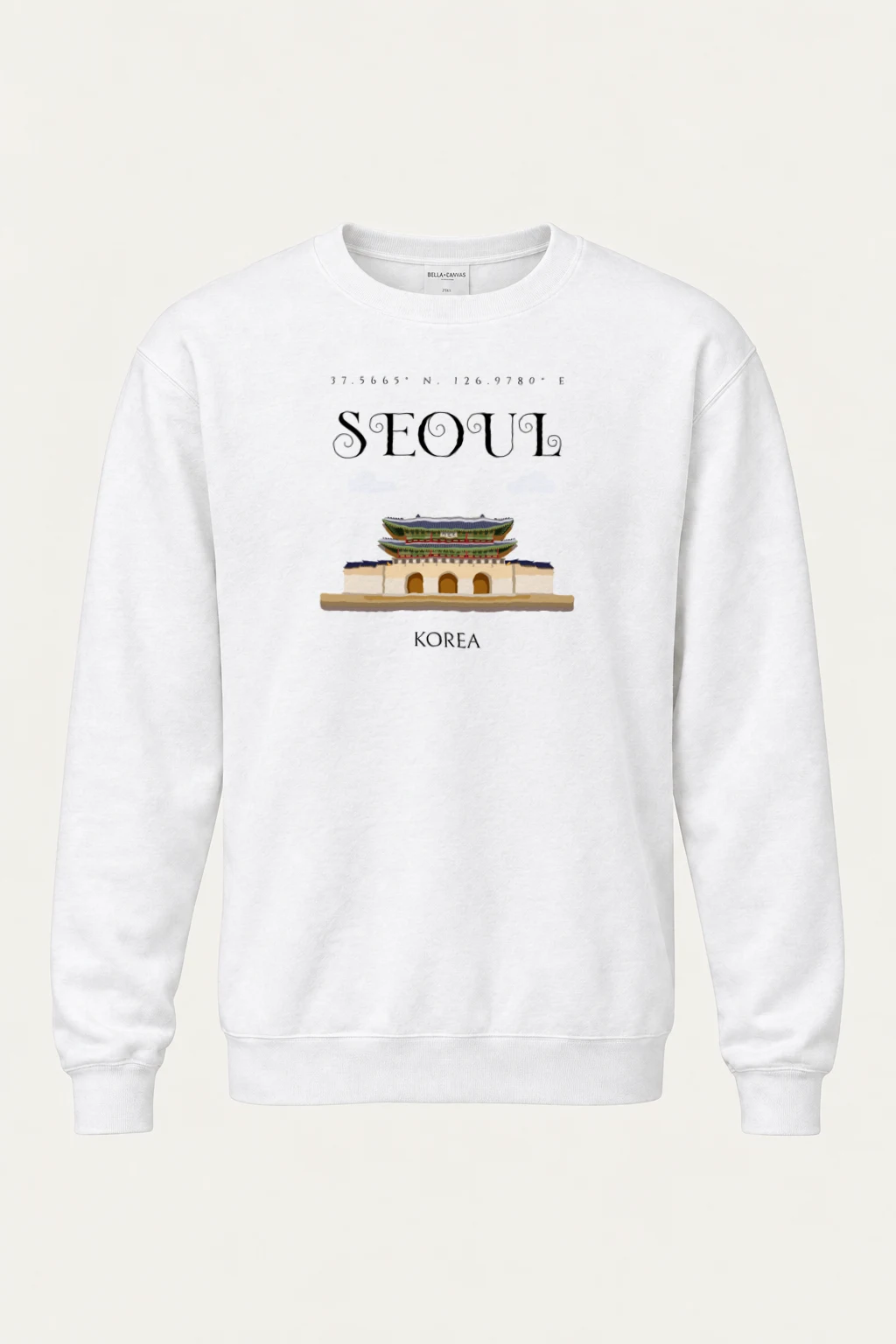 "Seoul Palace Gate" Heavy Blend Unisex Crewneck Sweatshirt | Gildan 18000