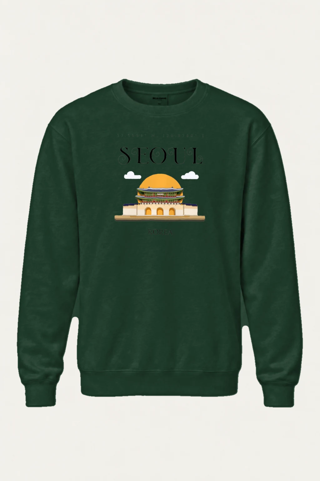 "Seoul Palace Gate" Heavy Blend Unisex Crewneck Sweatshirt | Gildan 18000