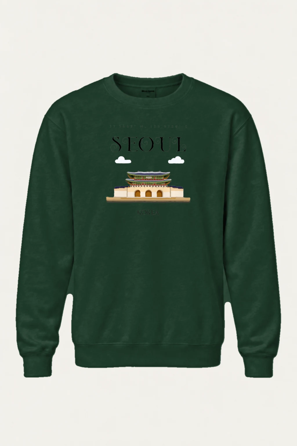 "Seoul Palace Gate" Heavy Blend Unisex Crewneck Sweatshirt | Gildan 18000