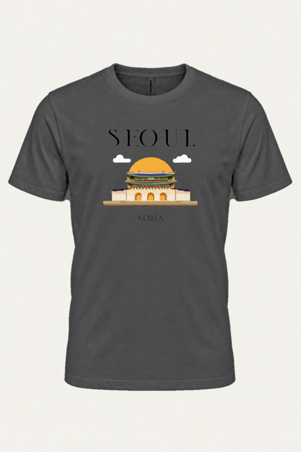 "Seoul Palace Gate" Heavyweight Unisex Crewneck T-shirt | Gildan 5000