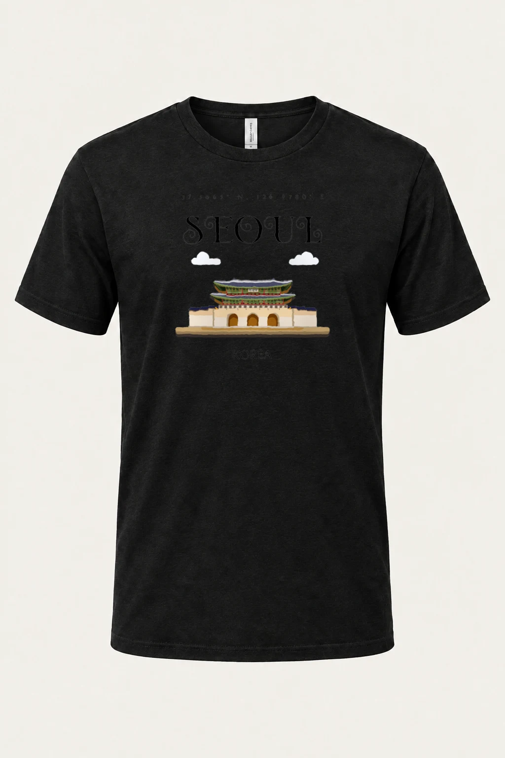 "Seoul Palace Gate" Heavyweight Unisex Crewneck T-shirt | Gildan 5000