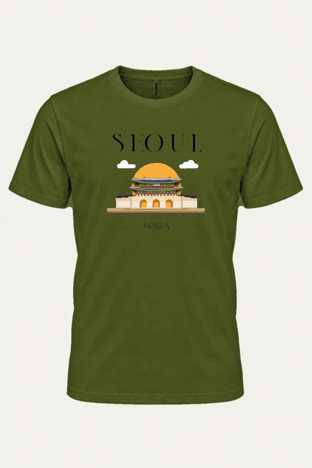 "Seoul Palace Gate" Heavyweight Unisex Crewneck T-shirt | Gildan 5000