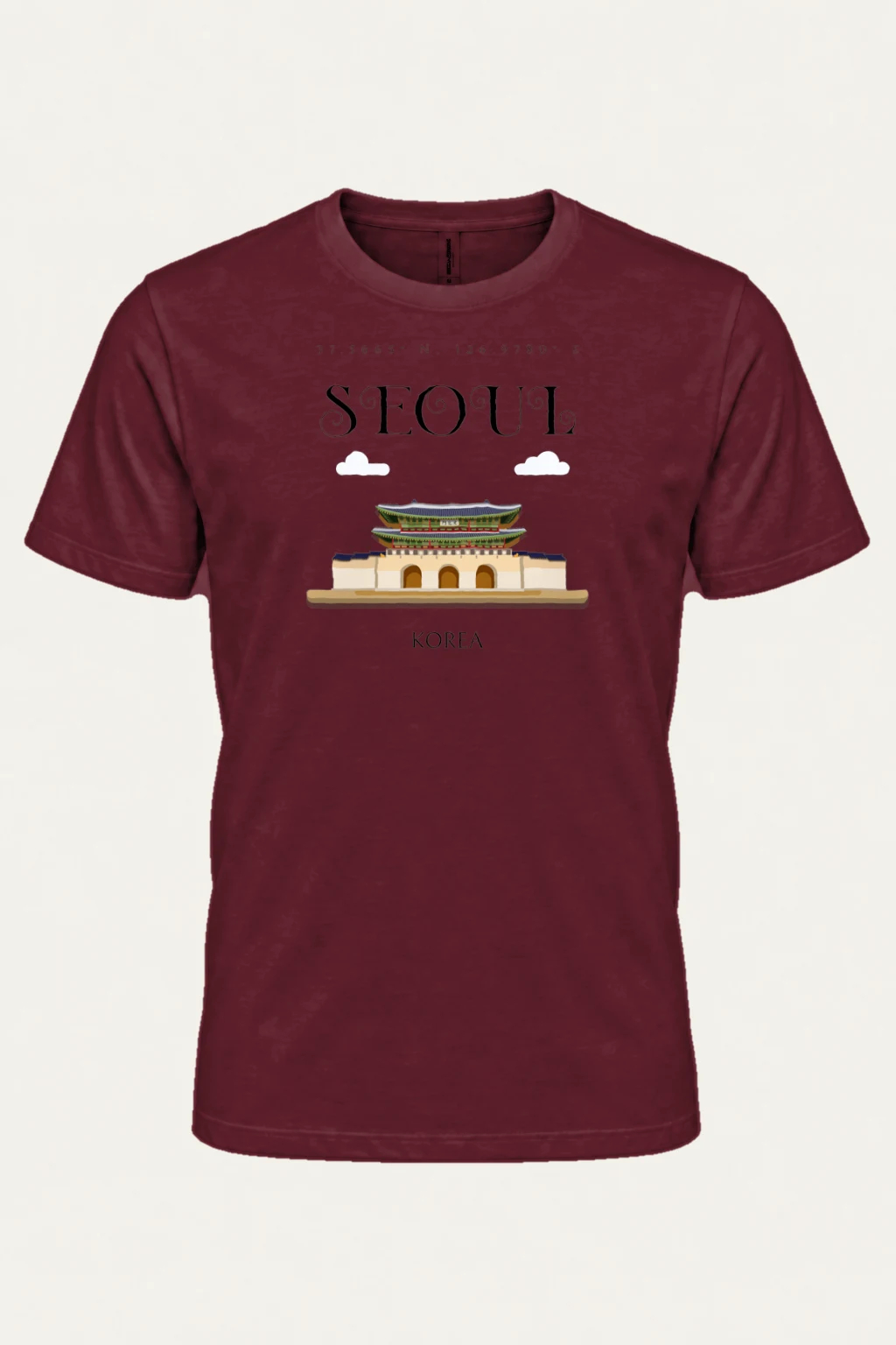 "Seoul Palace Gate" Heavyweight Unisex Crewneck T-shirt | Gildan 5000